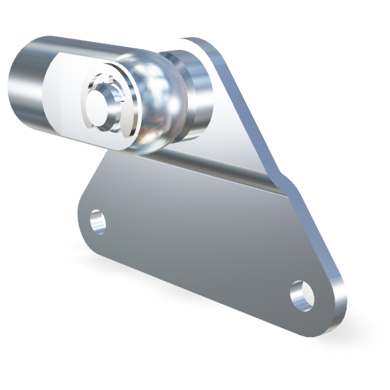 M10 RVS 304 Schroefoog (27mm) en plaat (max. 1200N)