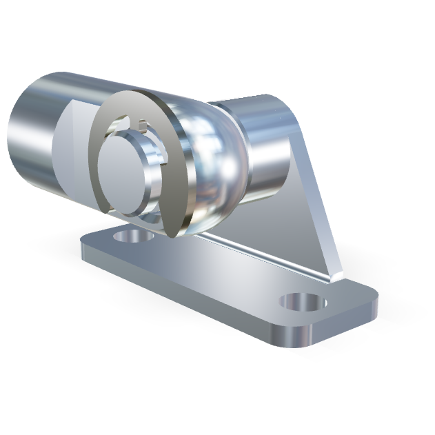 M5 RVS 304 Schroefoog (16mm) en beugel (max. 180N)