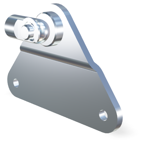 M5 RVS 304 schroefoog (16mm) en plaat