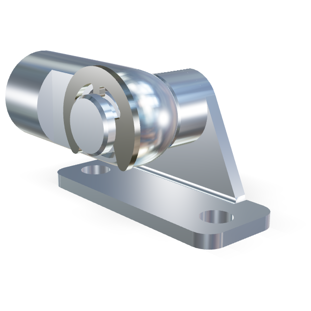 M5 RVS 316 Schroefoog (16mm) en beugel (max. 180N)