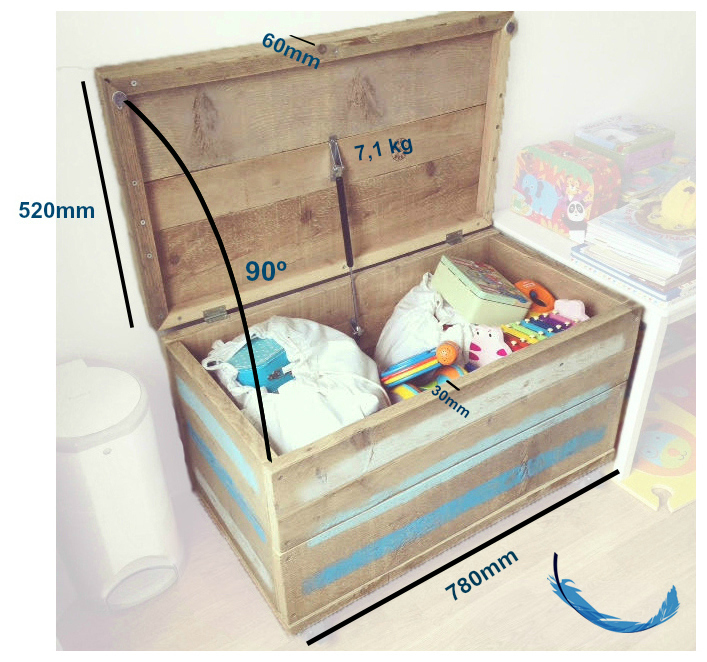overschrijving Aanbeveling Uitbreiden Gasveer monteren op een kist of speelgoedkist? Zo werkt het!